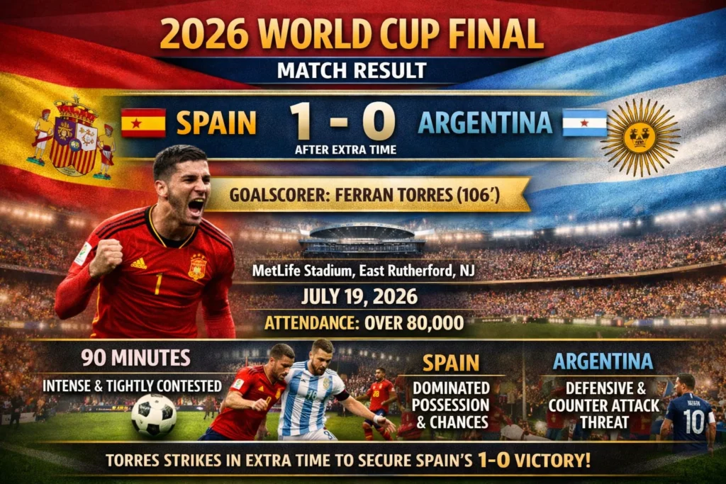 2026 World Cup Final: Match Result