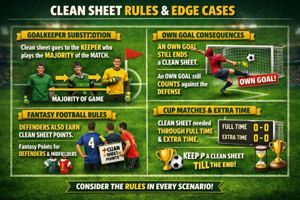Clean Sheet Rules and Edge Cases
