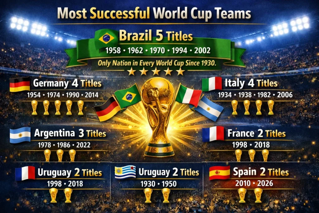 Most Successful World Cup Teams