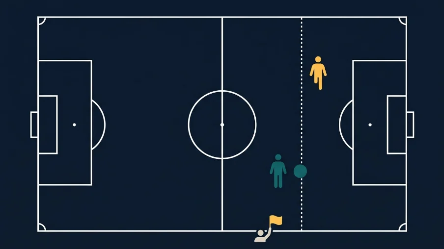 The Offside Rule in One Sentence