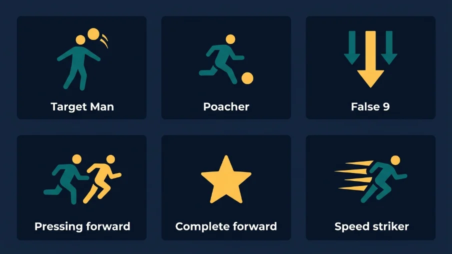 Why Not All Strikers Play the Same Way