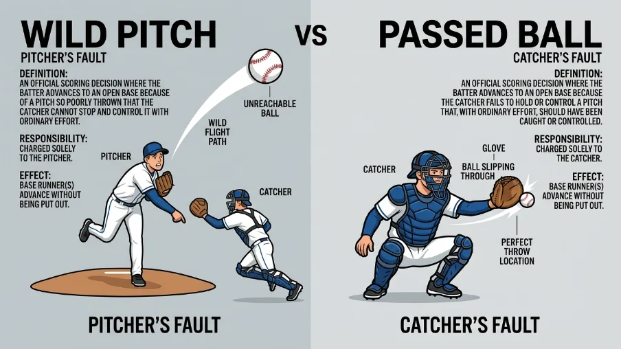 Passed Ball vs Wild Pitch: What's the Difference