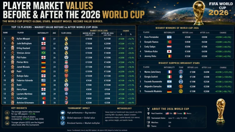 Player Market Values After the 2026 World Cup