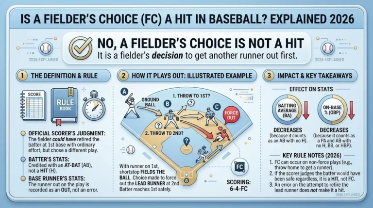 Is a Fielder's Choice a Hit in Baseball