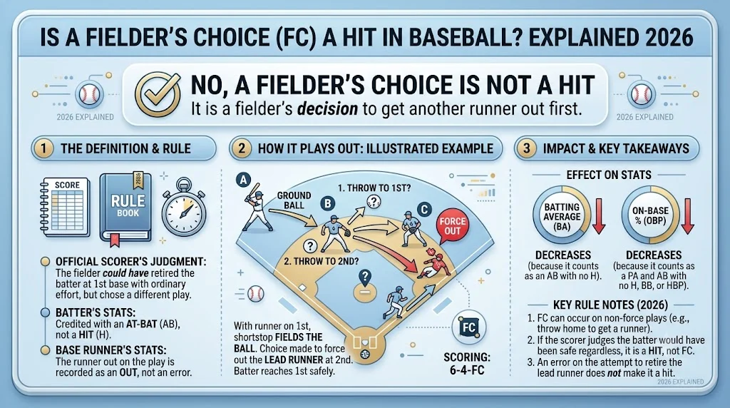 Is a Fielder's Choice a Hit in Baseball