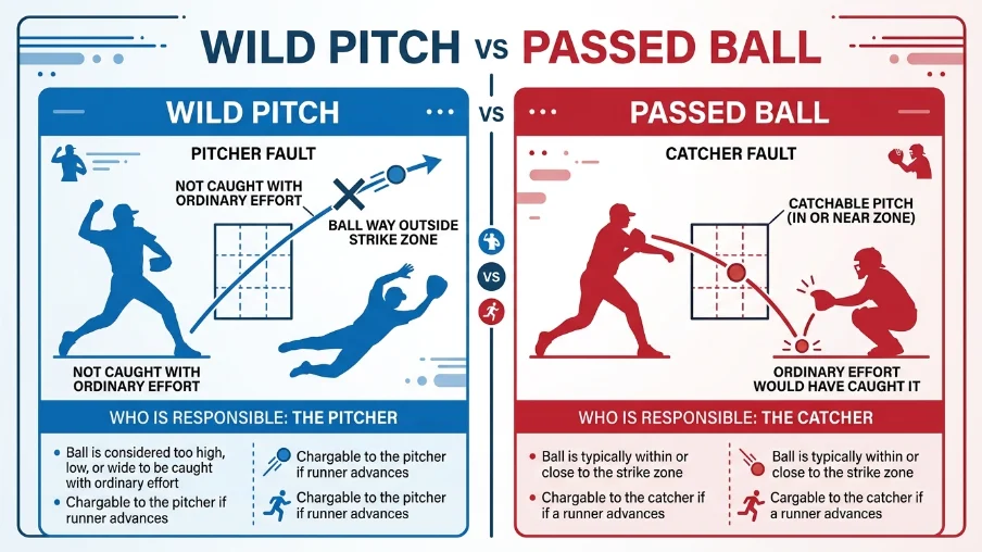 Passed Ball vs Wild Pitch: What's the Difference