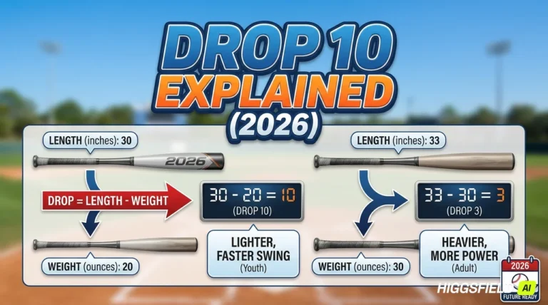 What Does Drop 10 Mean on a Baseball Bat