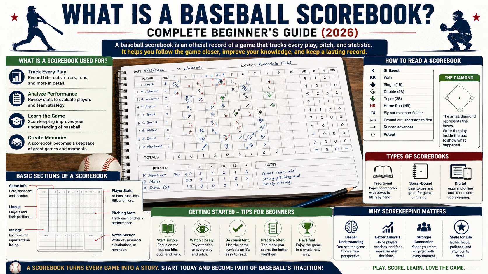 What Is a Baseball Scorebook