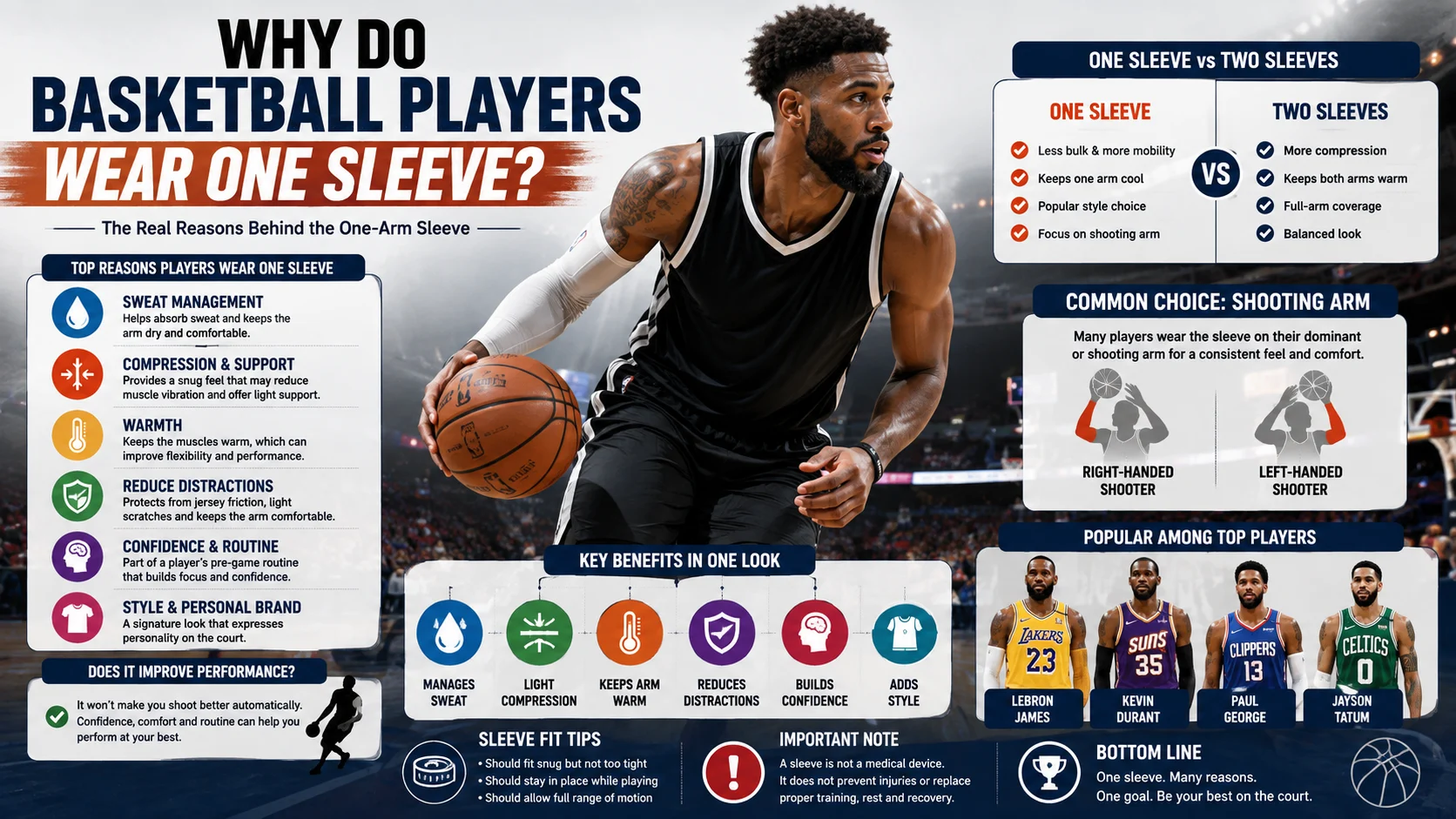 Why Do Basketball Players Wear One Sleeve