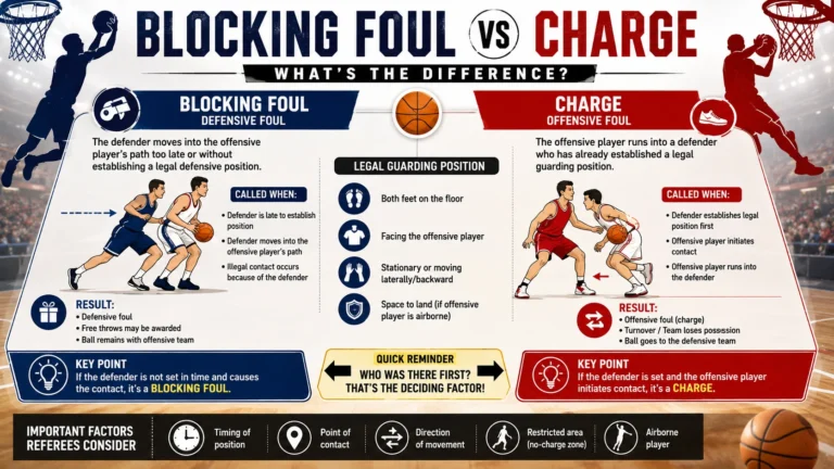 Blocking Foul vs Charge in Basketball: What's the Difference