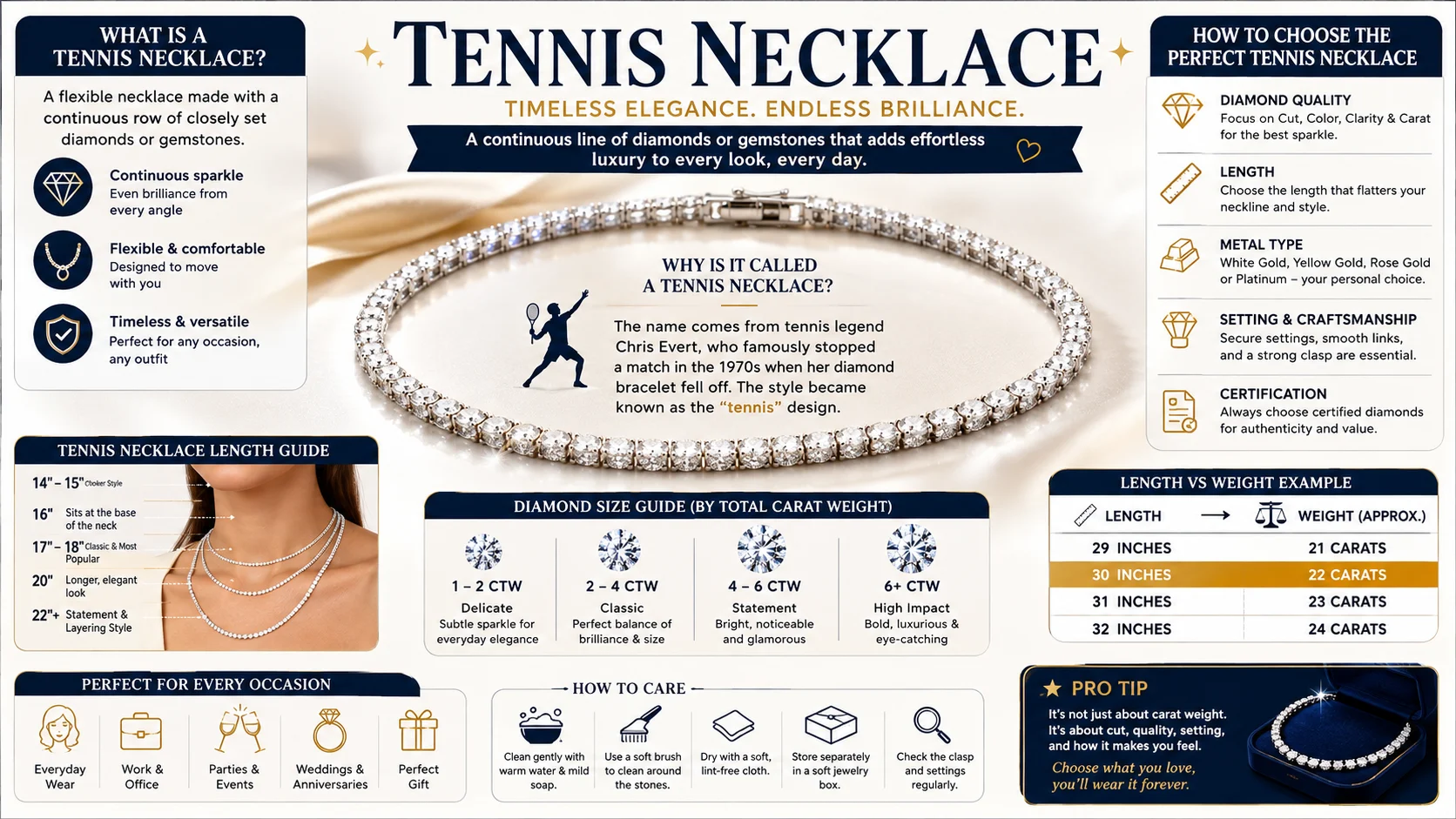 tennis necklace