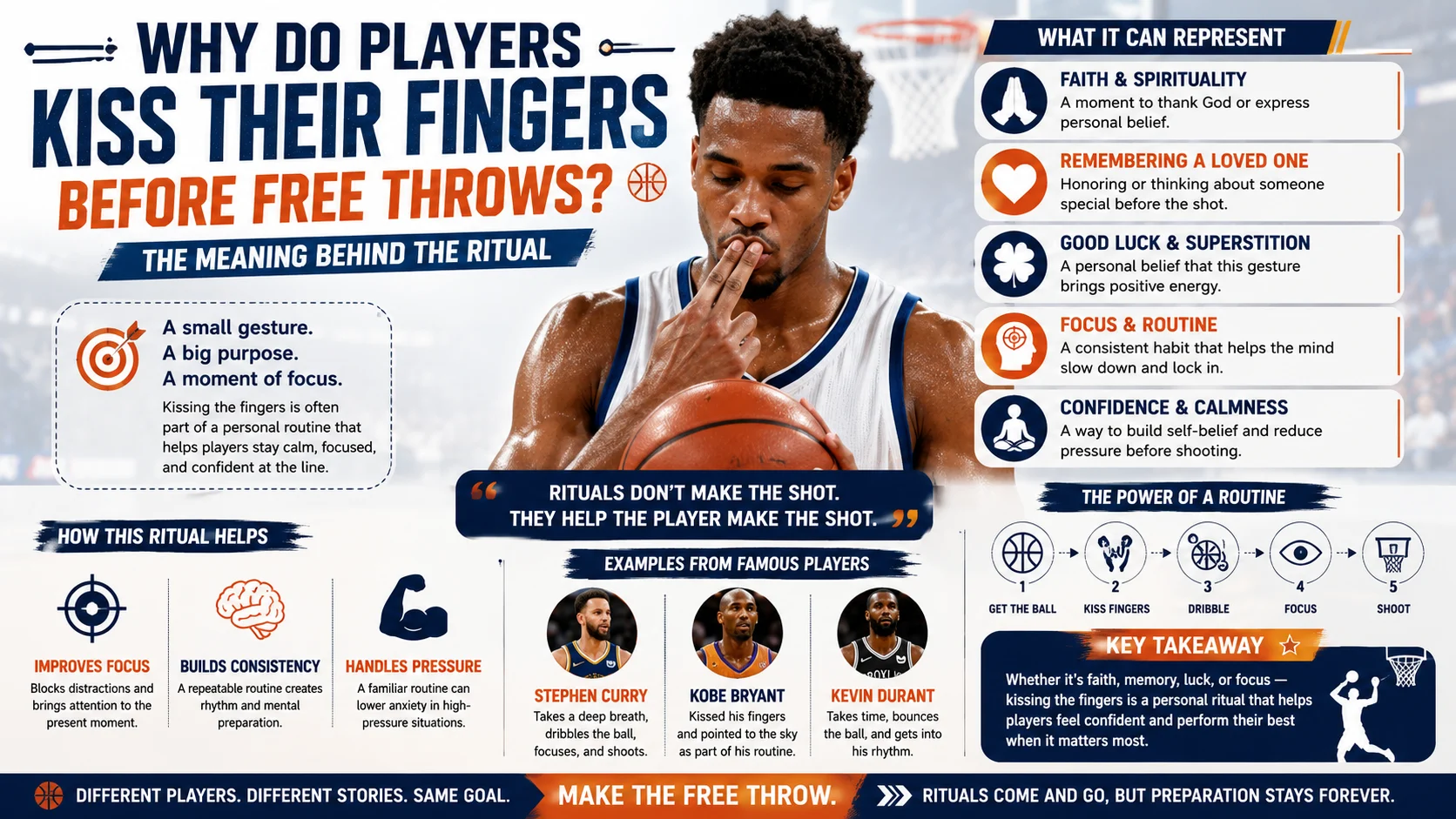 Why Do Players Kiss Their Fingers Before Free Throws