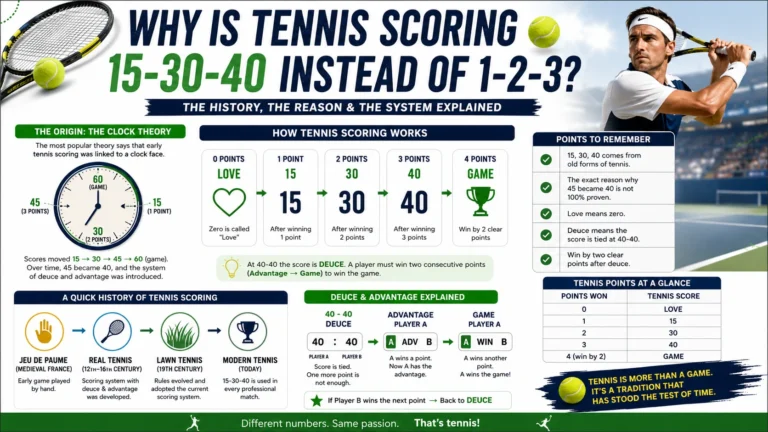 Why Is Tennis Scoring 15-30-40 Instead of 1-2-3