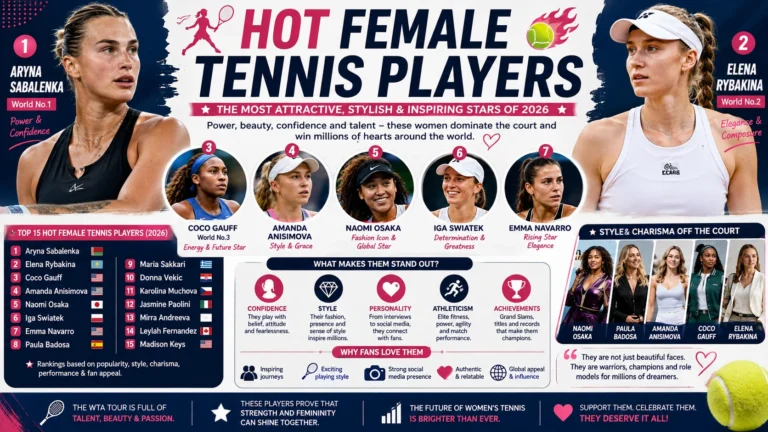 hot female tennis players