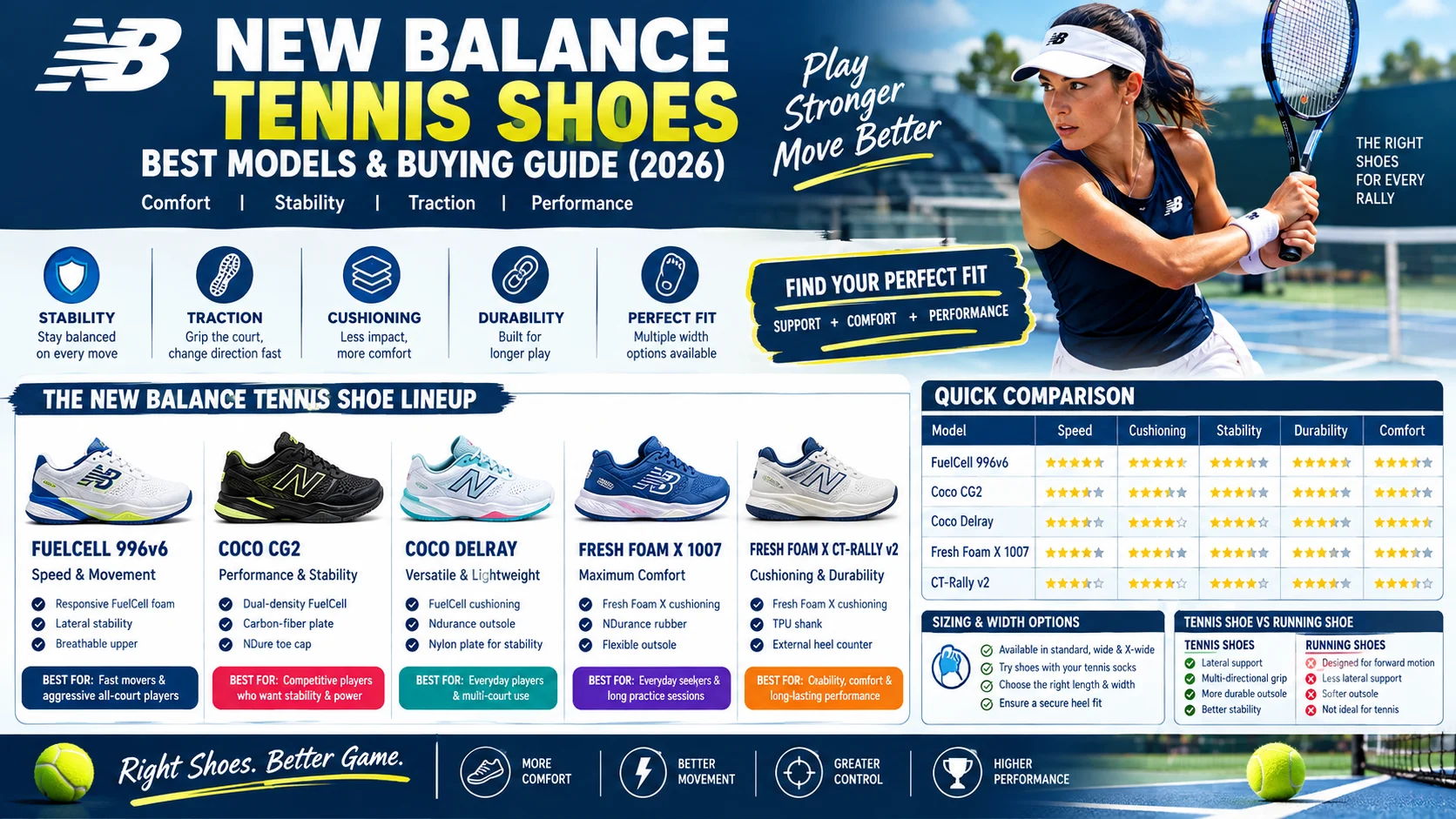 new balance tennis shoes