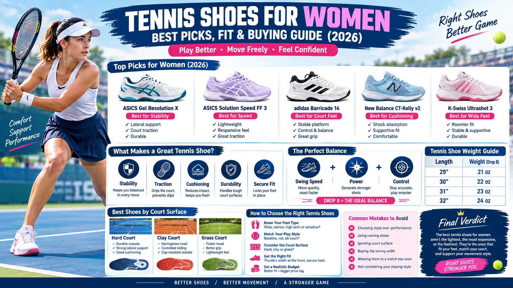 tennis shoes for women