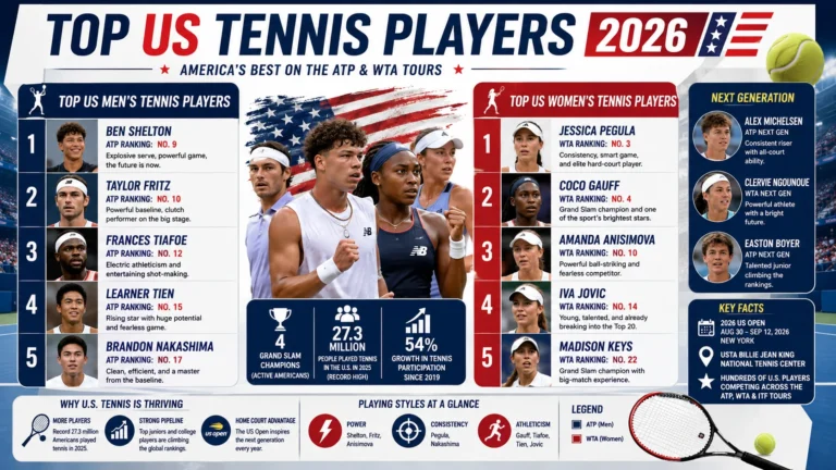 top us tennis players