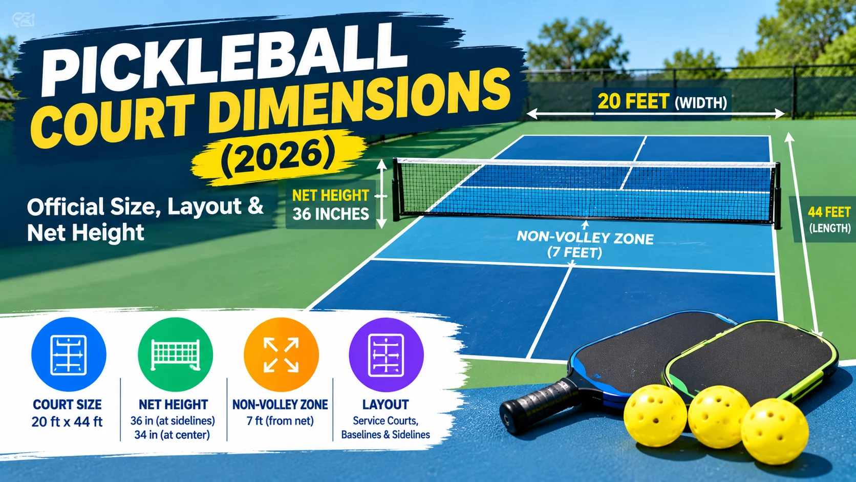 Pickleball Court Dimensions