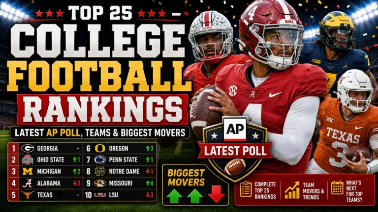 top 25 college football rankings