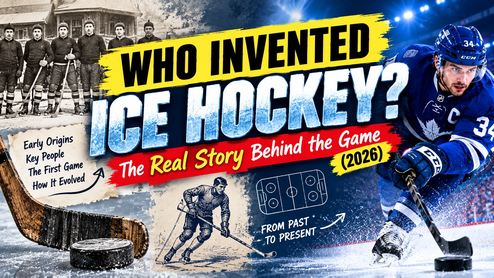 who invented ice hockey